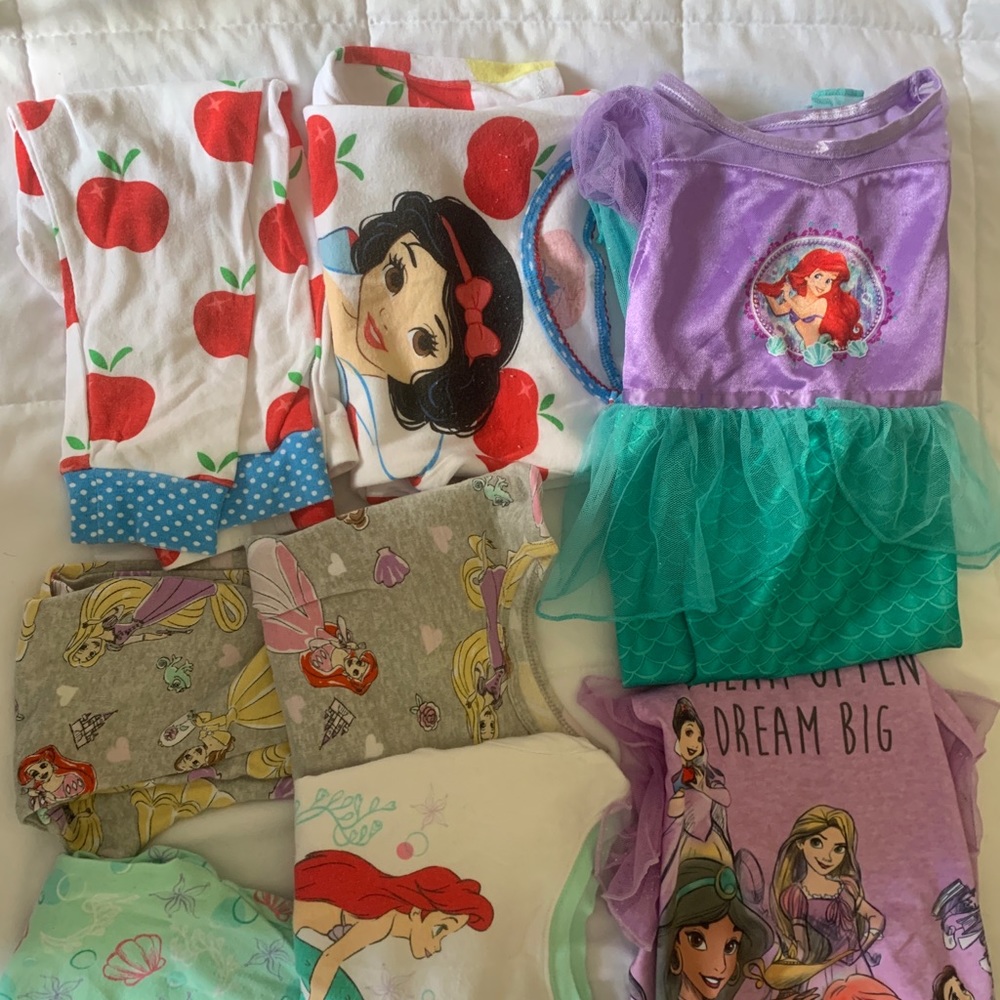 Disney princess pajama bundle 3T